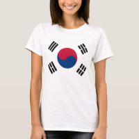 Frauen T Shirt mit der Flagge Südkoreas