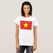 Frauen T Shirt mit der Flagge Vietnams (Vorne ganz)