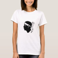 Frauen T Shirt mit der Flagge von Korsika, Frankre