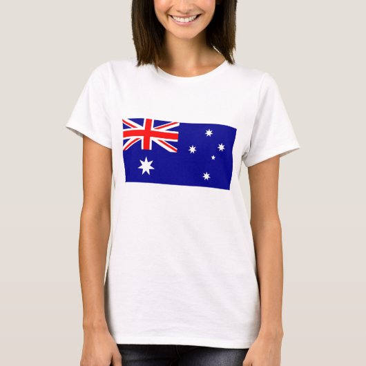 Frauen T Shirt mit Flagge Australiens (Vorderseite)