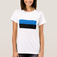 Frauen T Shirt mit Flagge Estlands