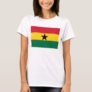 Frauen T-Shirt mit Flagge Ghanas