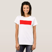 Frauen T Shirt mit Flagge Indonesiens (Vorne ganz)