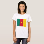 Frauen T Shirt mit Flagge Kameruns (Vorne ganz)