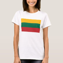 Frauen T Shirt mit Flagge Litauens