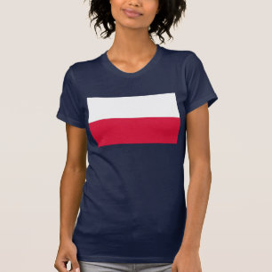 Frauen T Shirt mit Flagge Polens