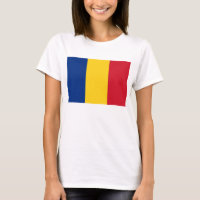 Frauen T Shirt mit Flagge Rumäniens