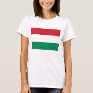 Frauen T Shirt mit Flagge Ungarns