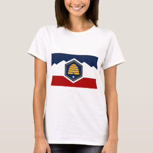 Frauen-T-Shirt mit Flagge von Utah, USA T-Shirt