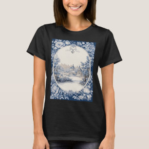 Frauen-T-Shirt mit französischem Blumenmuster T-Shirt