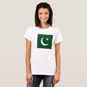 Frauen T-Shirt mit pakistanischer Flagge (Vorne ganz)