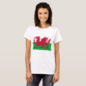 Frauen T Shirt mit Wales (Vorne ganz)