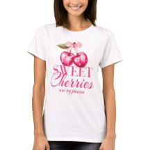 Frauen T-Shirt Süße Kirschen