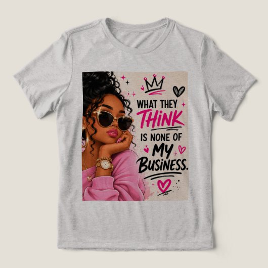 Frauen T-Shirt Tri-Blend Shirt (Design Vorderseite)