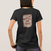 Frauen T-Shirt - Wie kannst du nicht stehen? (Rückseite)