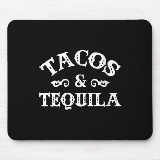 Frauen Tacos und Tequila Funny Cinco de Mayo Bache Mousepad (Vorne)