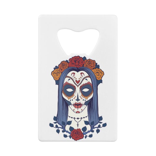 Frauen-Tag der Toten Geldbeutel Flaschenöffner (Rückseite)