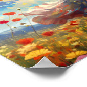 Frauen tanzen fröhlich in einem Bereich von Wildbl Poster (Ecke)