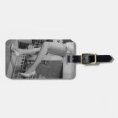 Frauen-Tanzen Gepäckanhänger (Vorderseite horizontal)