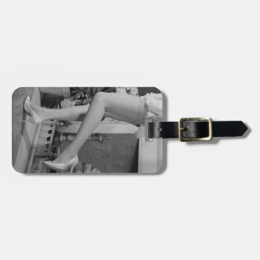 Frauen-Tanzen Gepäckanhänger (Vorderseite horizontal)