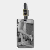 Frauen-Tanzen Gepäckanhänger (Vorderseite vertikal)