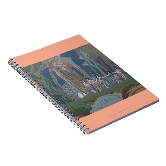 Frauen tanzen im Mondlicht Notizblock (Rechte Seite)