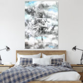 Frauen tanzen in den Wolken - Gefühl - Malerei Leinwanddruck (Insitu (Schlafzimmer))