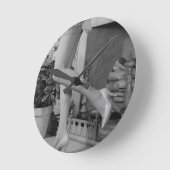 Frauen-Tanzen Runde Wanduhr (Winkel)