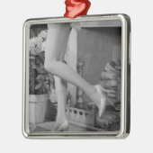Frauen-Tanzen Silbernes Ornament (Links)