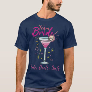 Frauen Team Braut Braut Hochzeitsfeier Henne Henne T-Shirt