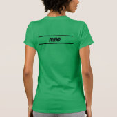 Frauen-Team-Deb, Name anpassbar T-Shirt (Rückseite)