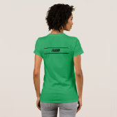 Frauen-Team-Deb, Name anpassbar T-Shirt (Schwarz voll)