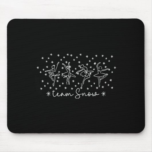 Frauen Team Snow Corps Nutcracker Saison Weihnacht Mousepad (Vorne)