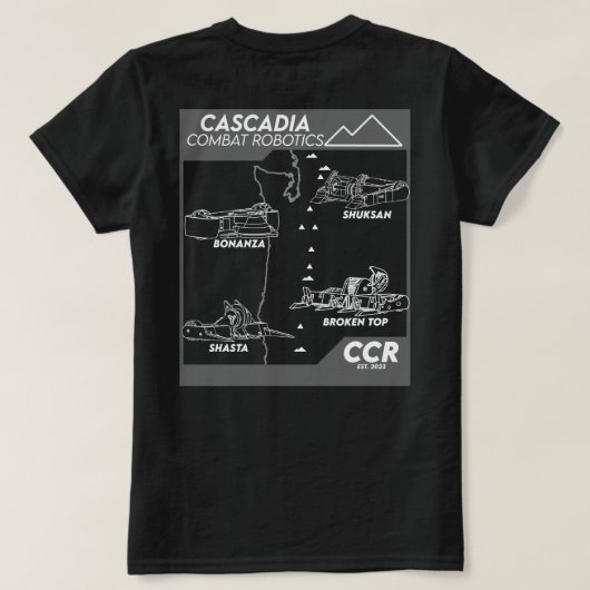 Frauen Team Wireframe T-Shirt (Design Rückseite)