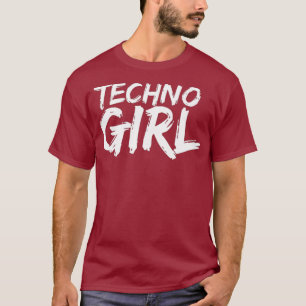 Frauen Techno Girl Tee Festival EDM DJ Premium