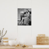 Frauen telefonieren poster (Küche)