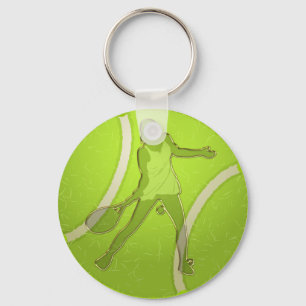 FRAUEN-TENNIS-SPIELER-ENTWURF SCHLÜSSELANHÄNGER