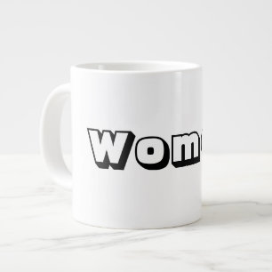Frauen Text Name Schwarz Textfarbe Spezialtasse Jumbo-Tasse