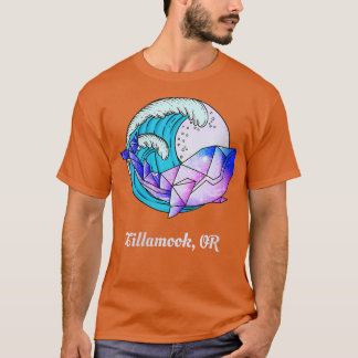 Frauen Tillamook oder japanisches maliges geometri T-Shirt
