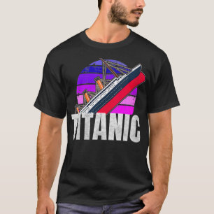 Frauen Titanic History Vintag Cruise Ship VNeck T-Shirt