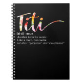 Frauen Titi definiert einen weiteren Begriff für T Notizblock (Vorderseite)