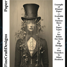 Frauen, Top Hat & Veil, Augen versteckt CS1 Kunsth