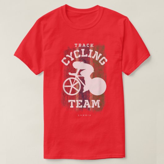 Frauen Track Cycling Gambia Road Bike Speed Cyclis T-Shirt (Design vorne)
