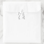 Frauen tragen Dessous oder Badeanzug Stern-Aufkleber (Tasche)