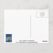 Frauen tragen Hut und Sarong Spaß Sommer Postkarte (Rückseite)