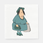 Frauen tragen Taschen Serviette (Vorderseite)