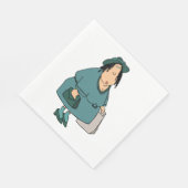 Frauen tragen Taschen Serviette (Ecke)