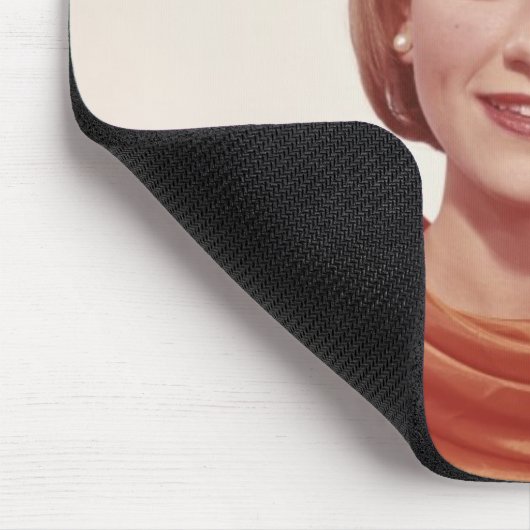 Frauen-tragender Schal Mousepad (Ecke)