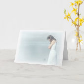 Frauen traurig karte (Gelbe Blume)