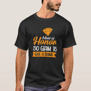 Frauen Trauzeugin zu Glam Junggeselinnen-Abschied T-Shirt